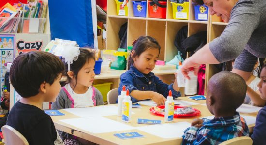 Kids in Classroom with Teacher